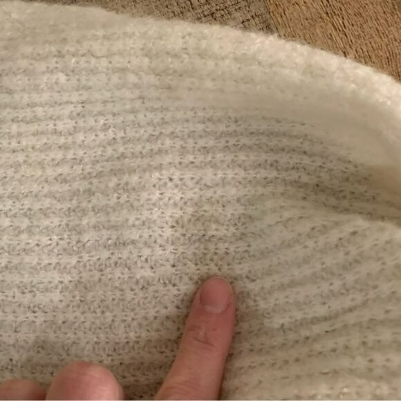 Love change womens white knit open front cardigan - Picture 2 of 8